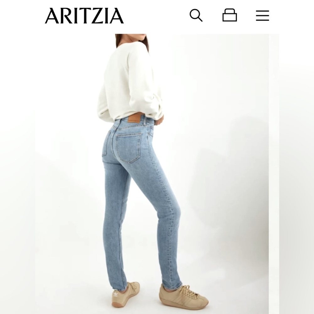 Denim Forum High Rise Yoko Slim Jeans 28”